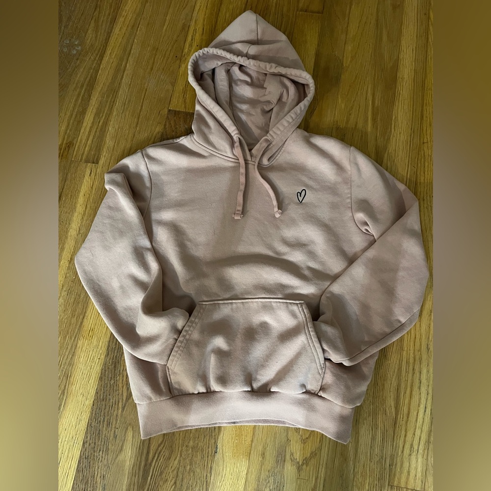 Light Mauve Divided pull over hoodie